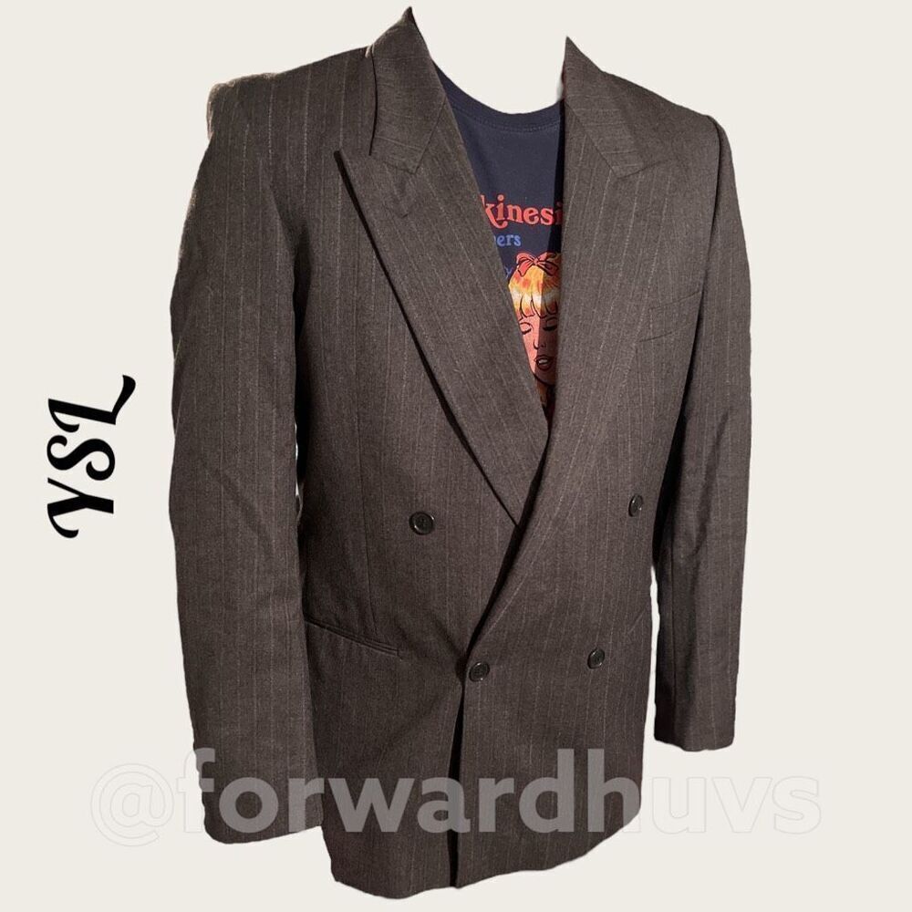 Yves Saint Laurent Wool Blazer | Suit Coat | Approximate Size 42 | READ